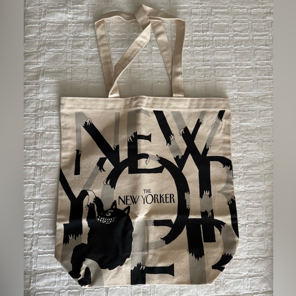 The New Yorker Canvas Tote Bag, Edward Steed Monster 2019